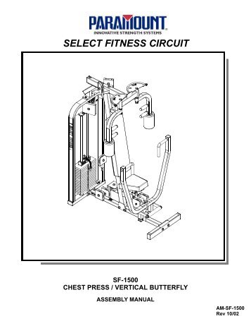 SF-1500 Chest Press/Butterfly - Paramount Fitness