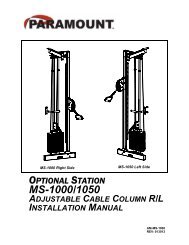 MS-1000/1050 - Paramount Fitness