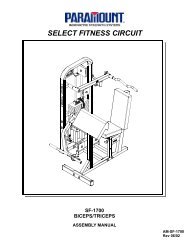SF-1700 Bicep/Tricep - Paramount Fitness