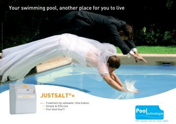 Just Salt Plus - Pool Tech brochure - Paramount Pools