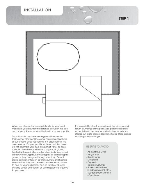 Installation guide - Paramount Pools