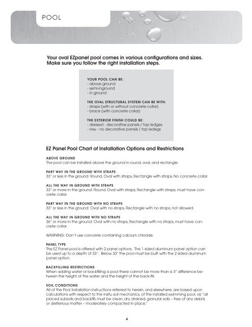 Installation guide - Paramount Pools