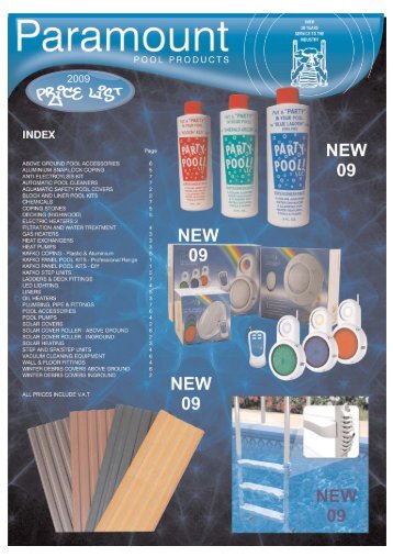 3'6” professional panel pool kits - Paramount Pools