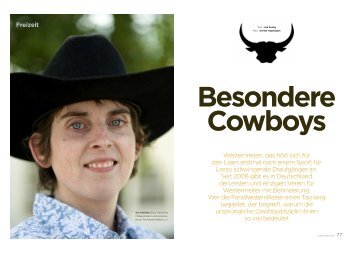 Besondere Cowboys - ParaWesternReiter eV