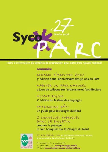 BULLETIN 27 - Parc naturel rÃ©gional des Vosges du Nord