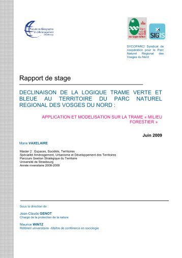 TÃ©lÃ©charger le rapport en pdf - Parc naturel rÃ©gional des Vosges du ...