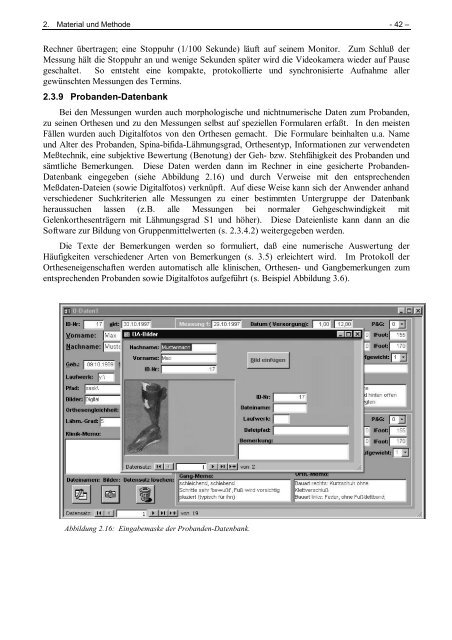 Ganganalytische Bewertung der Eigenschaften von Orthesen für ...