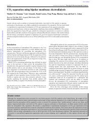 CO2 separation using bipolar membrane electrodialysis - Parc