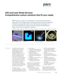 LED and Laser Diode Services: Comprehensive custom ... - Parc