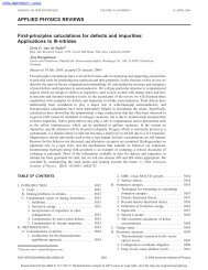 APPLIED PHYSICS REVIEWS First-principles calculations for ... - Parc