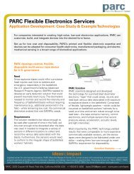 PARC Flexible Electronics Services