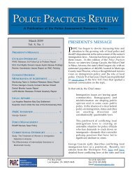 Police Practices Review - Police Assessment Resource Center