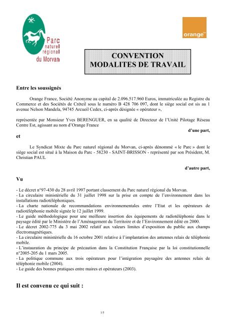 Convention de partenariat avec Orange (PDF - 190 Ko)