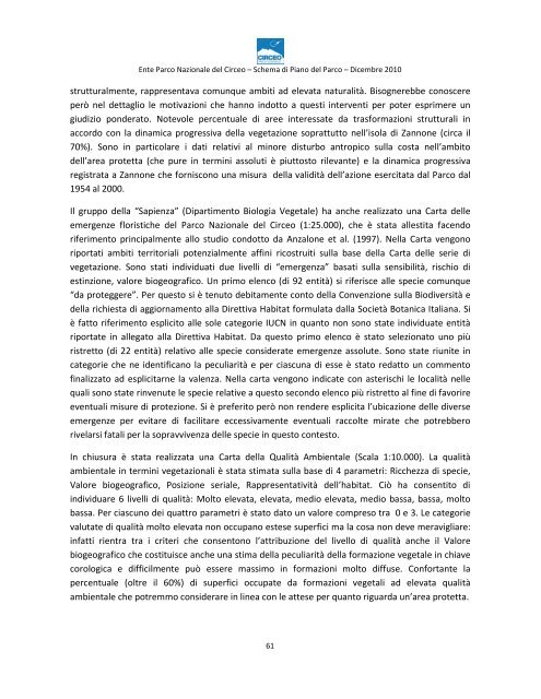 Piano del Parco 4 pag 58-104.pdf - Parco Nazionale Del Circeo