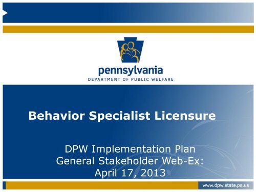 Behavior Specialist Licensure Pennsylvania Recovery And 