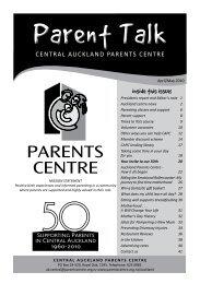 Parent Talk - Parents Centres New Zealand Inc