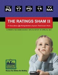 The Ratings Sham II - Parents Television Council