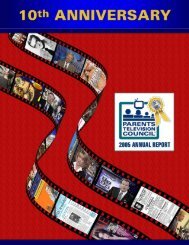 2005 Annual Report - Parents Television Council