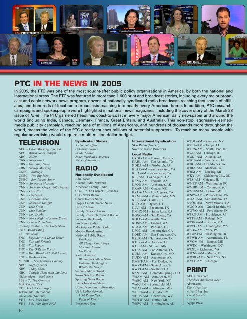 2005 Annual Report - Parents Television Council