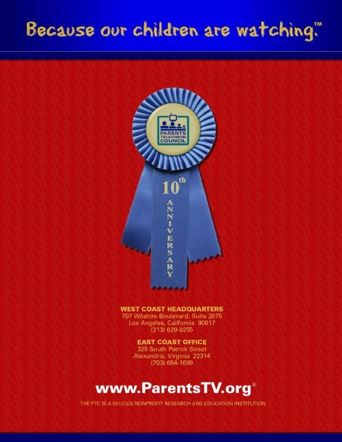 2005 Annual Report - Parents Television Council