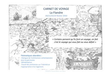 FLANDRES 1e ANNEE.pdf - Ecole Nationale SupÃ©rieure d ...