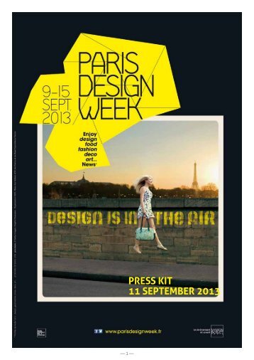 PRESS KIT 11 JULY 2013 - Paris Design Week