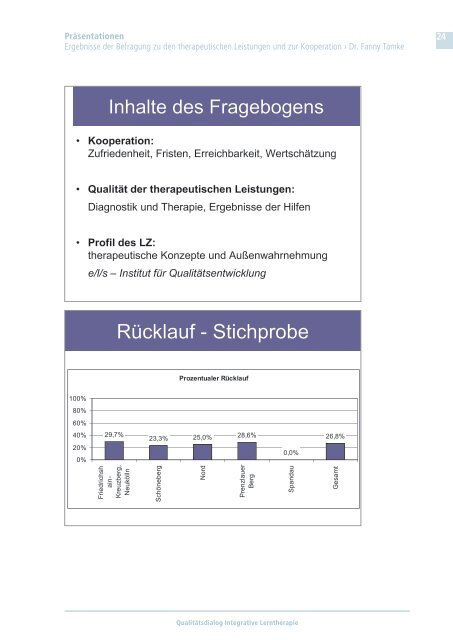 Qualitätsdialog Integrative Lerntherapie - Der Paritätische Berlin