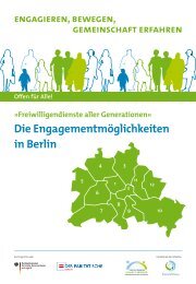 Die Engagementmöglichkeiten in Berlin - Berlin.de