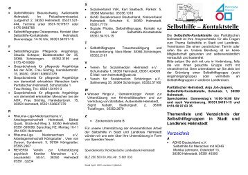 Selbsthilfe â Kontaktstelle - Landesverband ParitÃ¤tischer ...