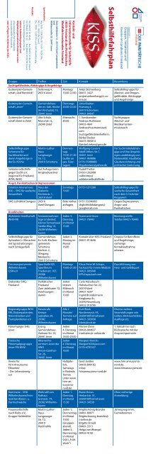 Selbsthilfefahrplan 2011