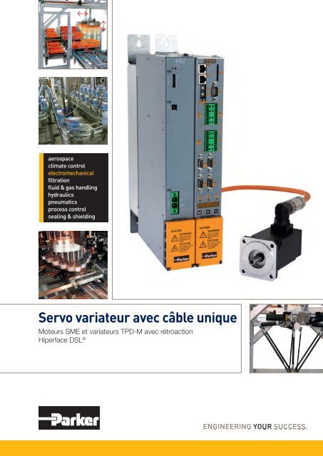 Servo variateur avec câble unique