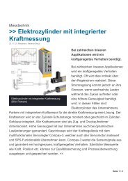 Elektrozylinder mit integrierter Kraftmessung