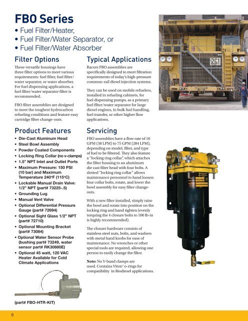 Fuel Dispensing and Transfer Filtration - Parker