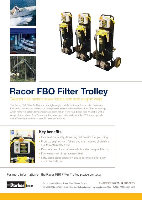Racor FBO Filter Trolley - Parker
