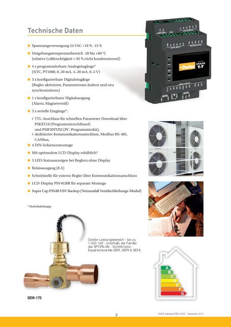 Überhitzungsregler für bipolare elektronische ... - Parker