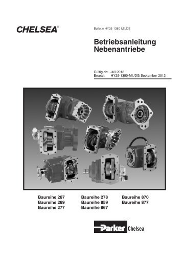 Betriebsanleitung Nebenantriebe - Parker