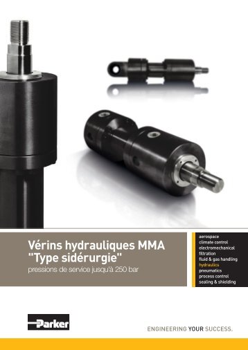 VÃ©rins hydrauliques MMA "Type sidÃ©rurgie" - Parker