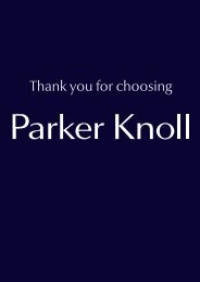 Care Booklet which is available to view and download ... - Parker Knoll