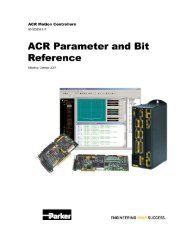 ACR User's Guide Part 2: Parameter and Bit Reference