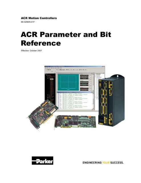 ACR User's Guide Part 2: Parameter and Bit Reference