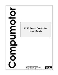 6250 Servo Controller User Guide
