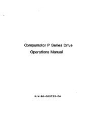 Compumotor P Series Drive Operations Manual