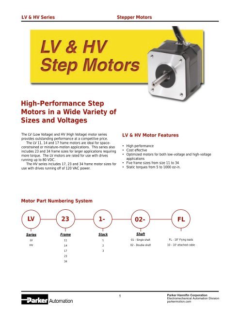 High-Performance Step Motors in a Wide Variety of Sizes and ...
