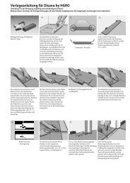 Verlegeanleitung fÃ¼r Disano by HARO