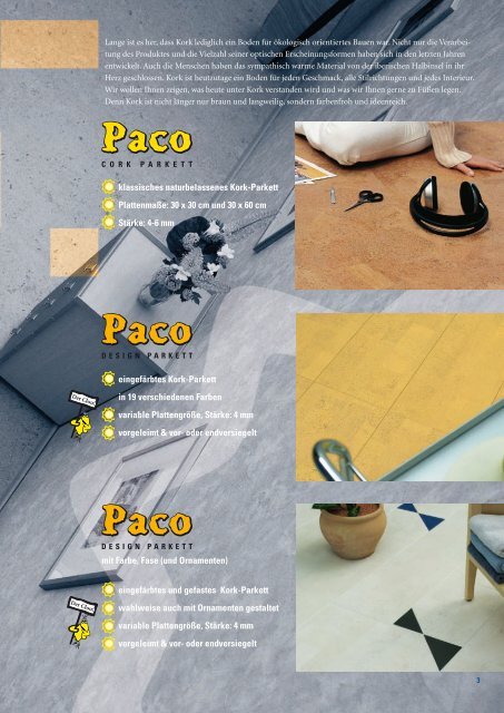 PACO CORK PARKETT PACO DESIGN PARKETT - Parkett-Store24