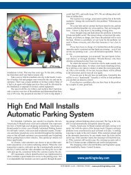 High End Mall Installs Automatic Parking System - Parking Today