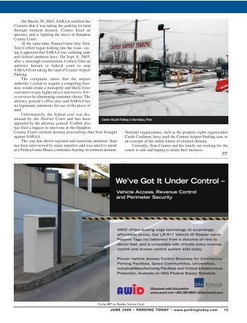 June 2006, pages 13-24 - Parking Today