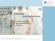 Dr. Christoph Aufenberg Fallbeispiel - Apomorphinpumpe