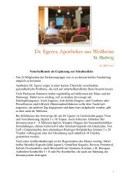 Dr. Egerer, Apotheker aus Weilheim