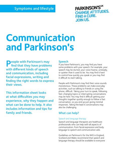 Pdf 189kb Parkinson S Uk